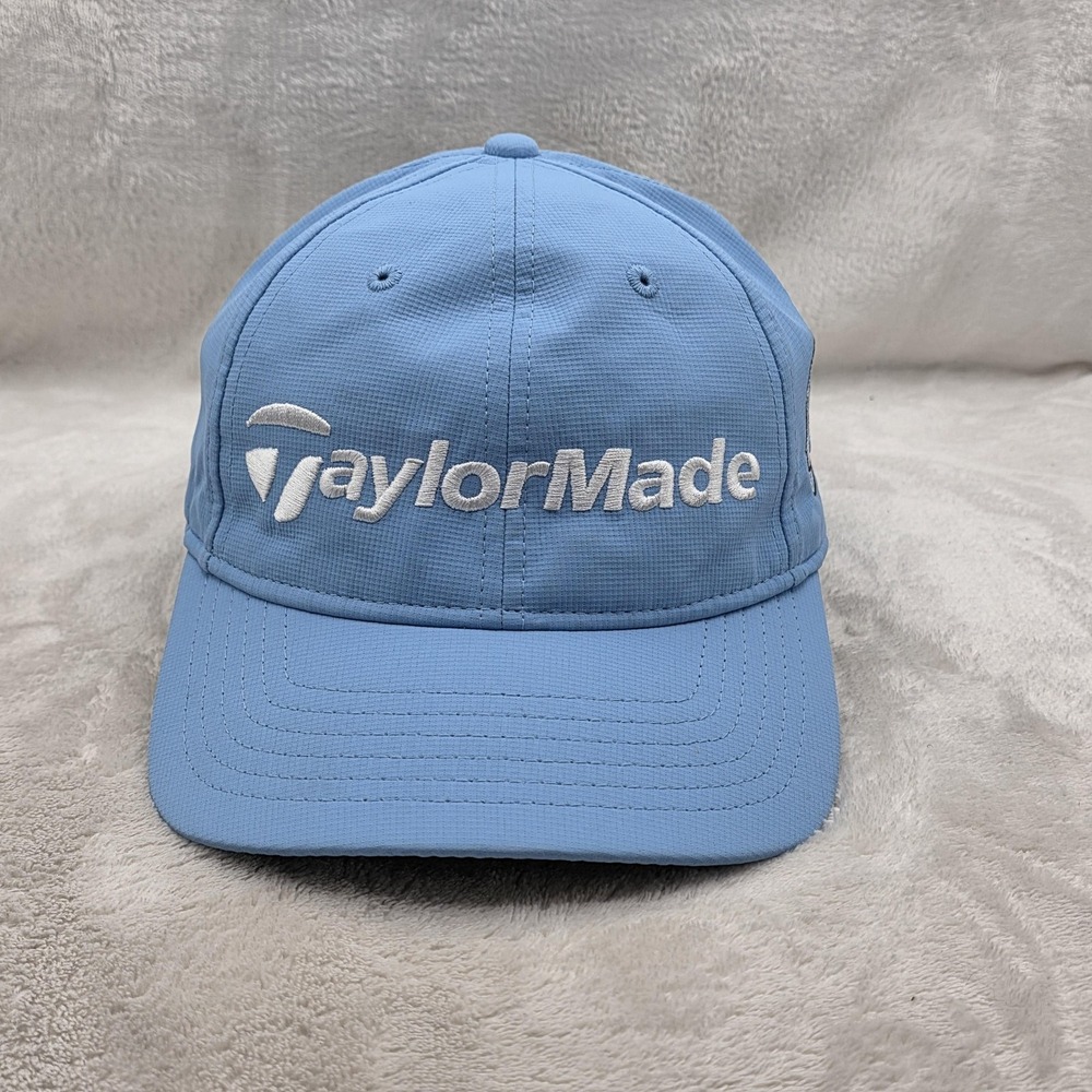 Taylormade Hat Cap Strap‎ Back Blue White Edgewood Golf Logo Club Golfer Mens